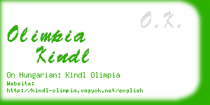 olimpia kindl business card